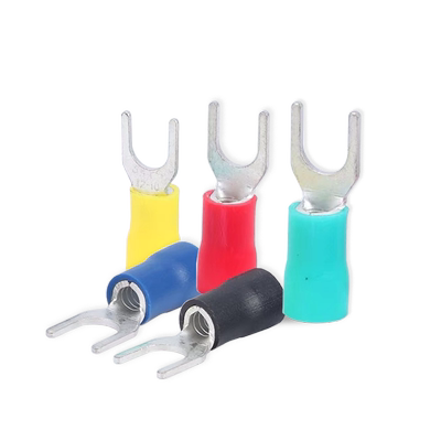 紫铜国标加厚绝缘冷压端子