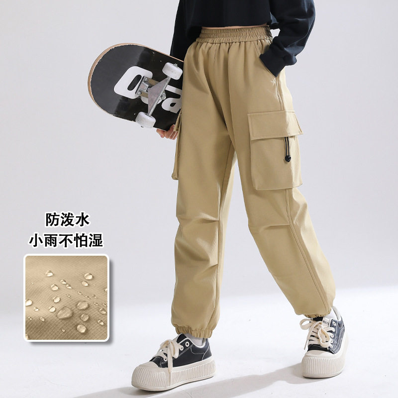 童装童裤子秋装儿童工装裤春秋款中大童2024新款早秋女童冲锋裤