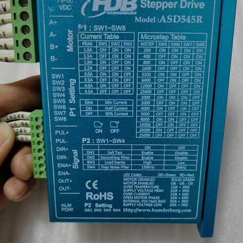 可维修ASD545R  HDB两相步进电机驱动器 测试包好,