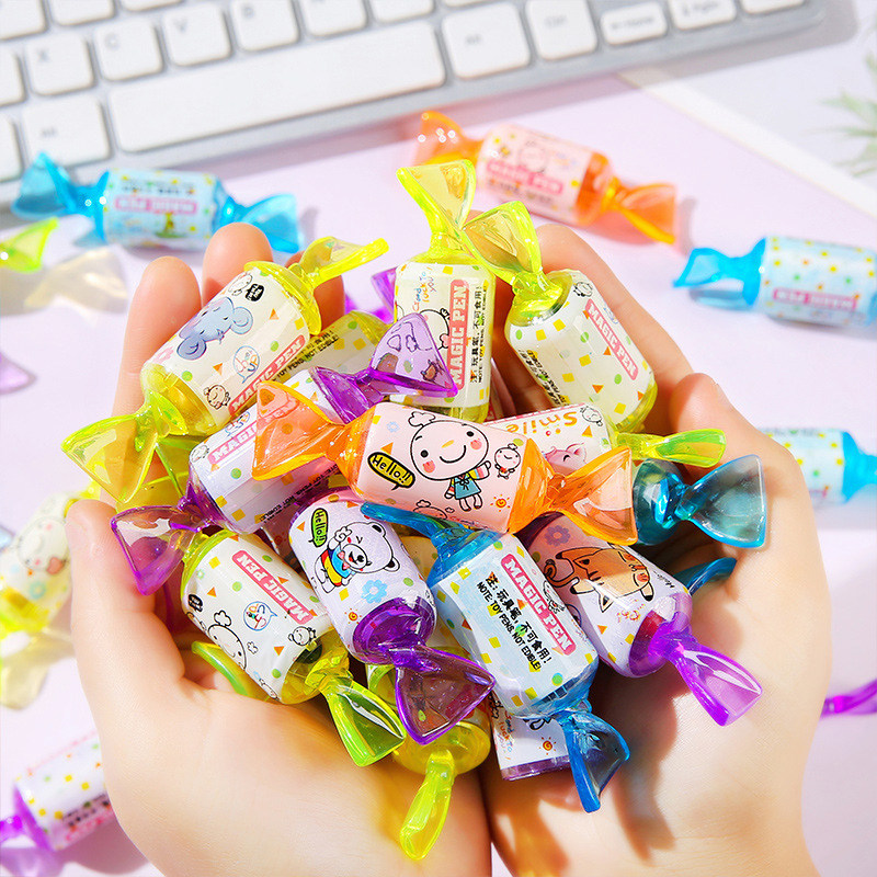 糖果造型蜡笔学生文具可爱卡通笔便携迷你玩具幼儿园赠品生日小礼