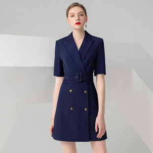 职业连衣裙女家具售楼部工作服高端销售珠宝店夏季新款美容院前台