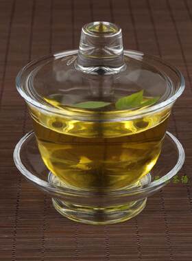盖碗玻璃茶具茶杯盖碗