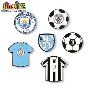 洞洞鞋配饰适配crocs配饰鞋花装饰扣足球队卡通人物鞋扣饰品鞋花