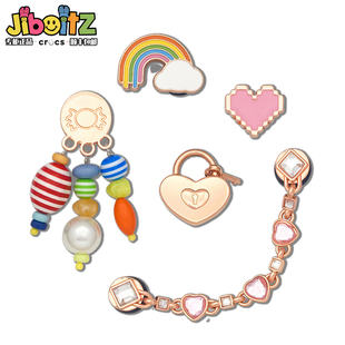 洞洞鞋配饰适配crocs配饰鞋花装饰扣DIY金属钻石闪耀鞋扣饰品鞋花