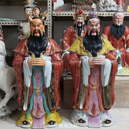 景德镇张天师神像张道陵站像龙王
