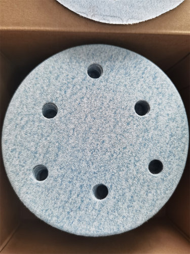 ATLAS 399植绒砂纸5寸6孔背绒砂碟自粘钣金圆盘砂P150, P240,P320