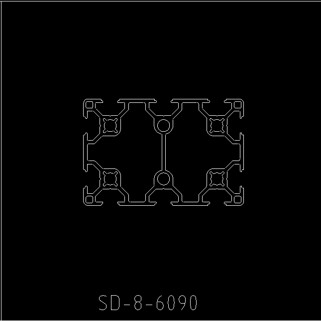 金甫60x90工业铝型材 欧标6090铝合金框架铝材厂家现货 定制加工