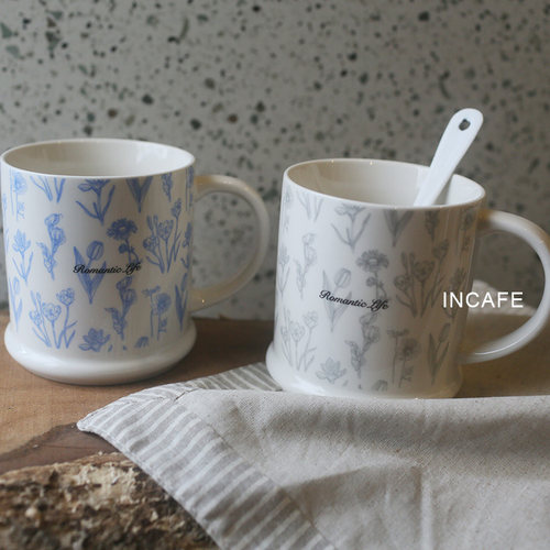 ins北欧陶瓷马克杯水杯网红浪漫杯子 情侣送礼礼物韩风日系Zakka