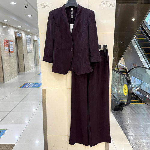 卓颜秋J261T026西装两件套裤