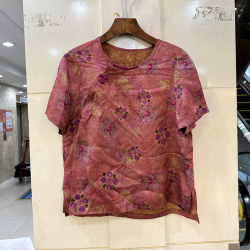 L69219国风人丝香云纱衬衫