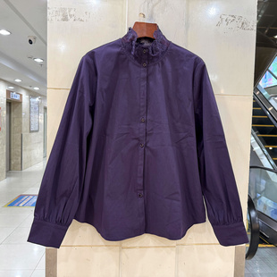 2026新款 上衣春装 性感镂空蕾丝立领单排扣休闲减龄百搭衬衫 JD609