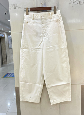 纳影N126B381-03 纽扣装饰后松紧高腰休闲天丝棉气球裤女裤夏装