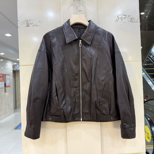 艾尔菲洋26A-C8062休闲皮衣外套