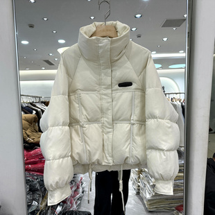 2025时尚 新款 舒适保暖白鸭绒羽绒服外套女 欧洲站冬季 25DZ8792