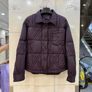 羽绒服外套欧货冬装 单排按扣翻领云朵泡芙舒适百搭短装 时尚 6518