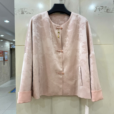 英姿俪人26C-W3086复古提花外套