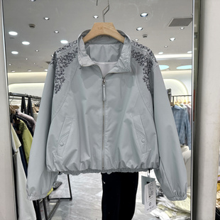 短外套春装 轩轩魅丽依族97 双肩蕾丝刺绣花网状内衬薄款 时尚 7773