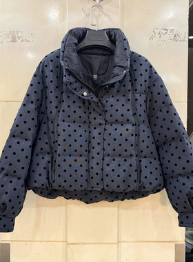 YRF-85071 时尚植绒波点亮丝休闲A字加厚短装鸭绒羽绒服外套冬装