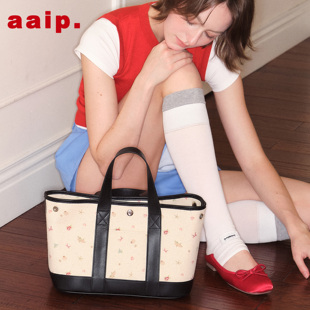 aaip法式真皮手提包 通勤包花园包碎花包帆布包手提托特包新款女