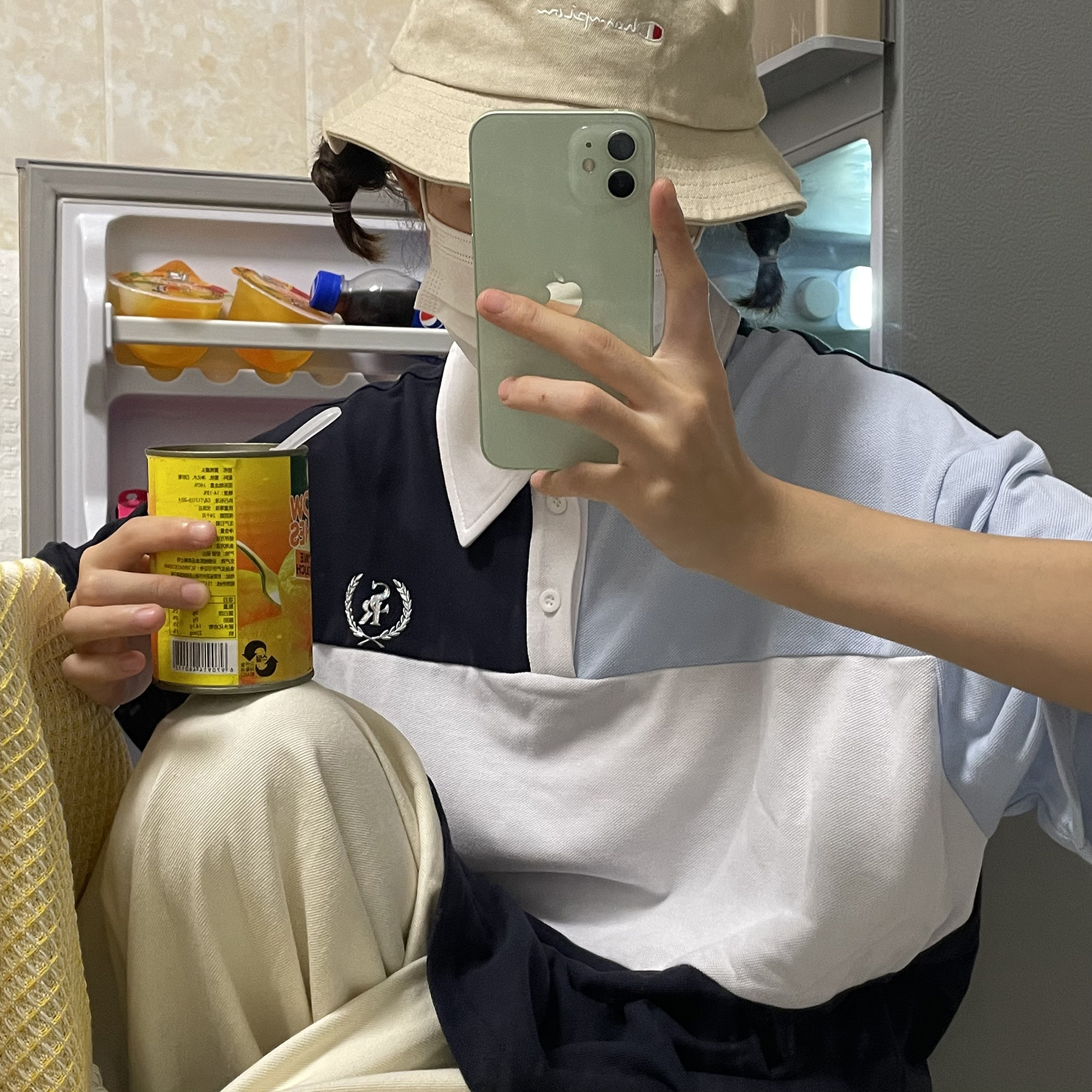 WELL ENLA ENLA AMERICAN PATCHWORK POLO SHIRT WOMENS LOOSE POLO COLLAR LAPEL T-SHIRT SHORT SLEEVE SUMMER 2022 NEW STYLE