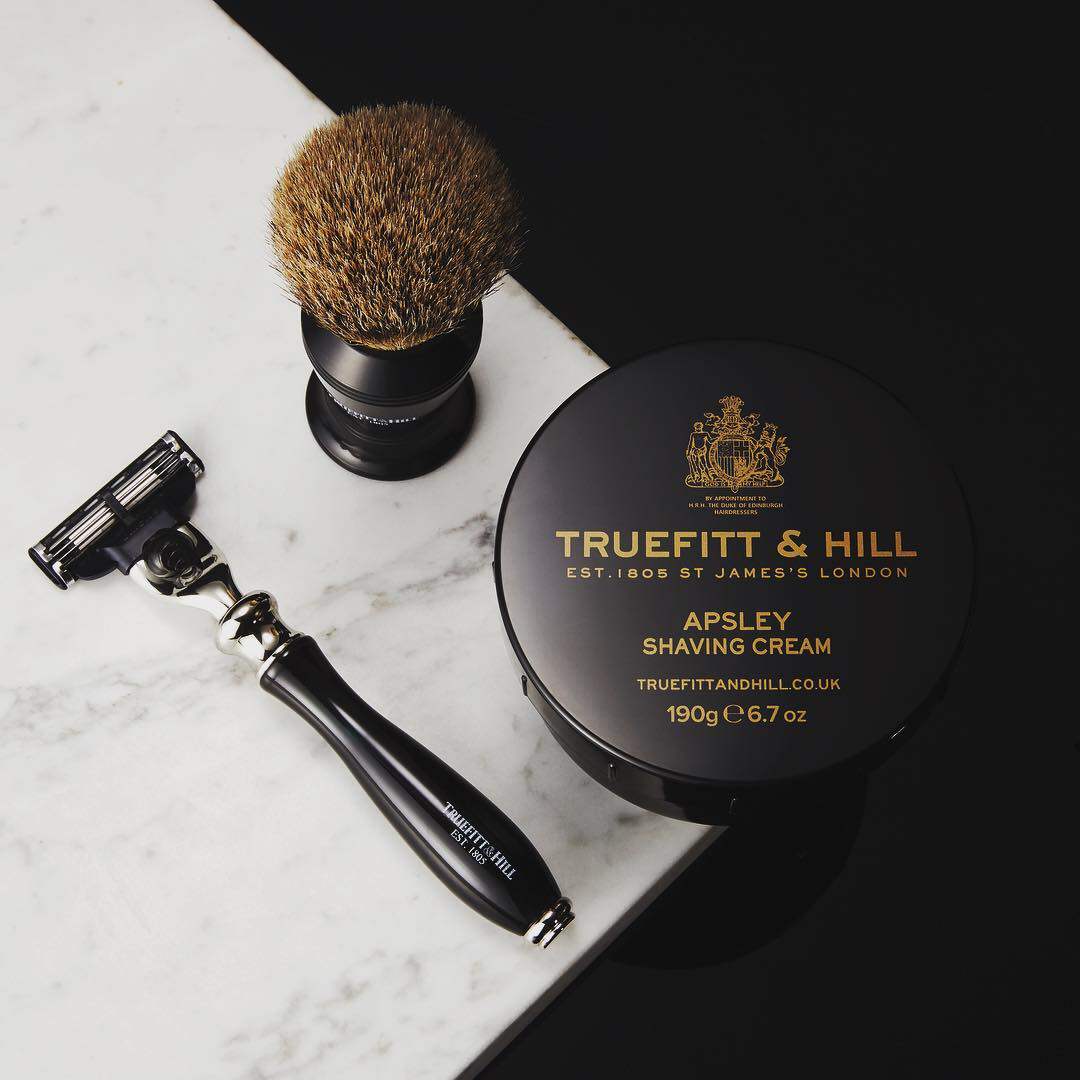 truefitt&hill-英国特洛菲特 wellington 惠灵顿 3刀头卡夹剃须刀