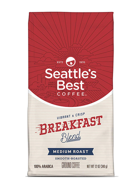 Seattle's Best Coffee-西雅图 中度烘焙 早餐综合 咖啡粉 340g