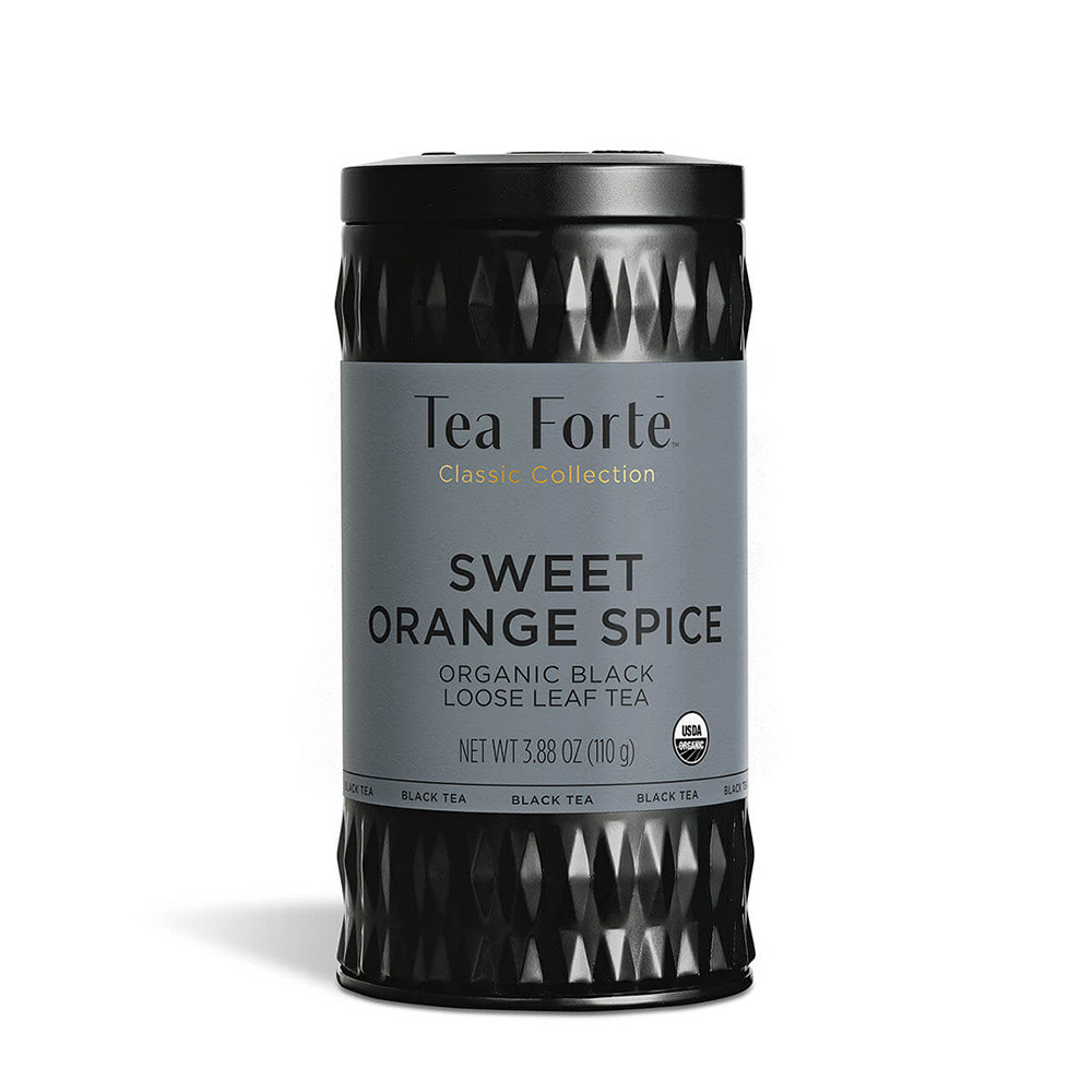 Tea Forte-温暖果香芬芳馥郁的红茶甜橙肉桂含咖啡因罐装茶叶110g