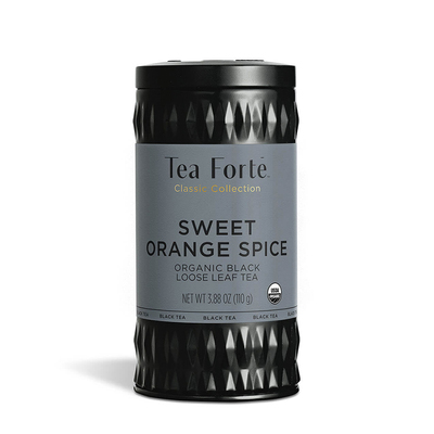Tea Forte-温暖果香芬芳馥郁的红茶甜橙肉桂含咖啡因罐装茶叶110g