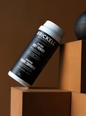 Brickell-Stay Fresh保持清爽 薄荷干爽止汗舒缓男士爽身粉 142g