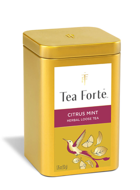Tea Forte-CITRUS MINT清新薄荷与柠檬活力组合清凉提神罐装茶叶