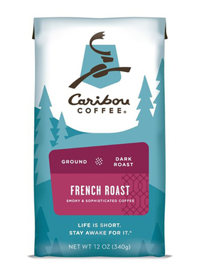 Caribou Coffee-驯鹿咖啡French Roasted深度法式烘焙咖啡粉340g