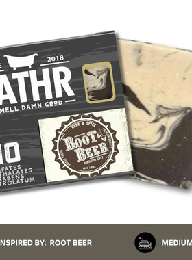 Lathr-Root Beer Soap Bar根汁啤酒酸橙香草焦糖琥珀香去角质香皂