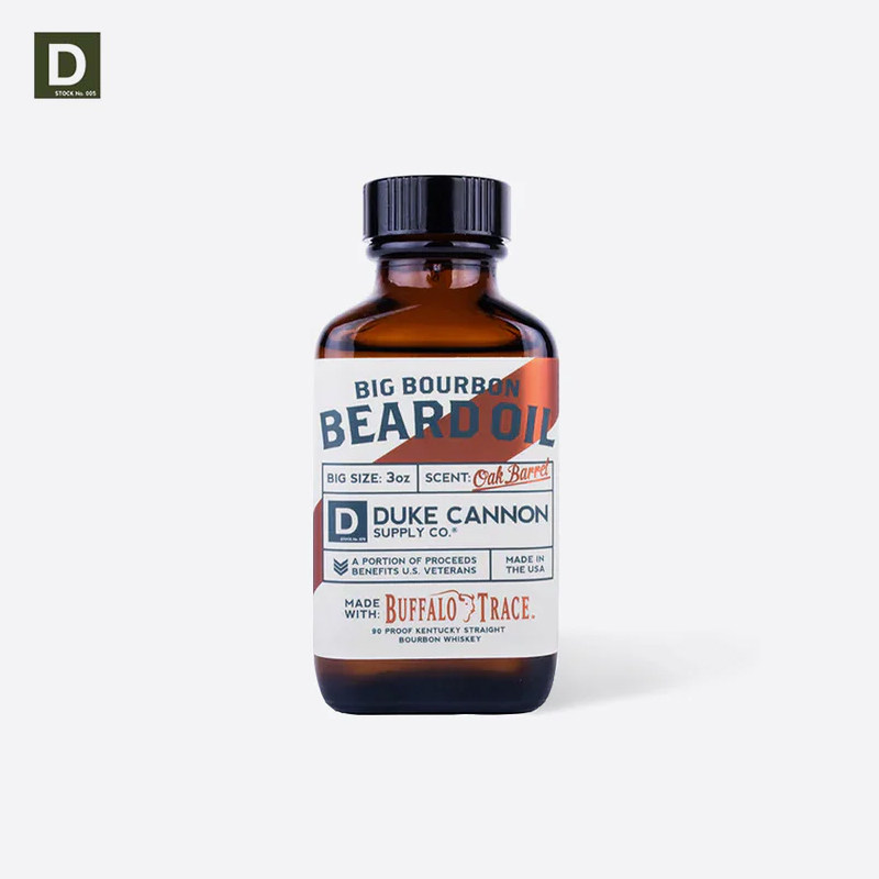 Duke Cannon-BIG BOURBON波旁威士忌木质香调调理滋润胡须油 88ml