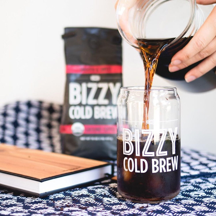 bizzy-有-机冷萃冰咖啡 非速溶提神美式黑咖啡 冷酿咖啡粉 453g
