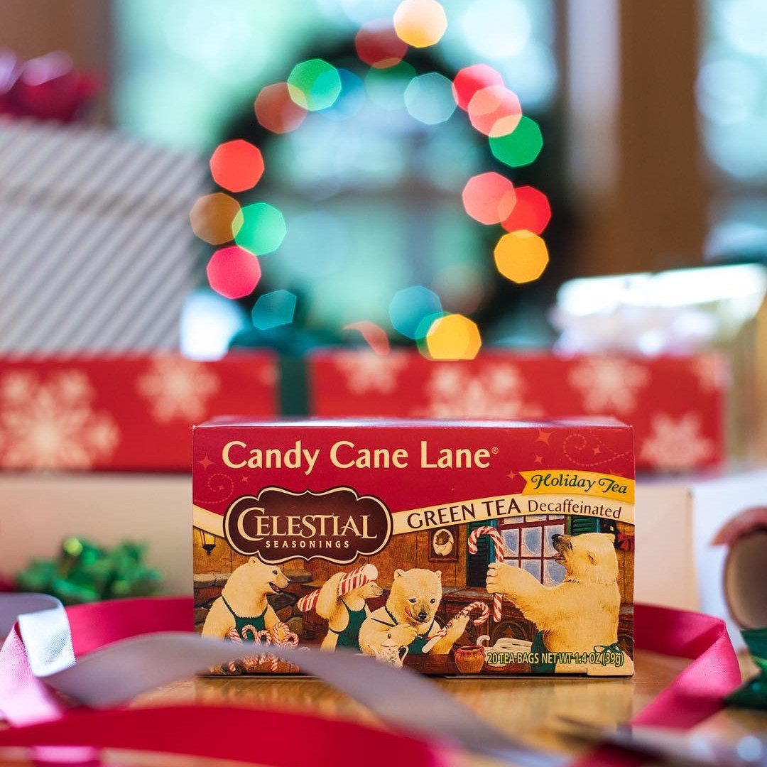 celestial-喜乐 糖果拐杖 candy cane lane 无咖啡因绿茶 20包