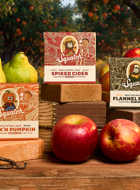 Dr. Squatch-南瓜苹果松木梨子秋日清新气息温暖舒适顺滑限量肥皂