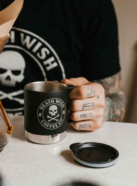 Death Wish-死亡之愿 持久保温保冷咖啡杯防漏保温杯马克杯随行壶