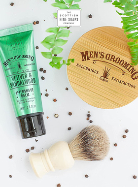 Scottish Fine Soaps-香根草檀香清爽舒缓保湿镇定男士须后膏75ml
