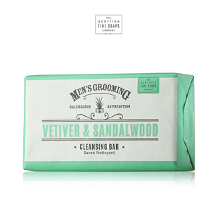 Scottish Fine Soaps-香根草檀香 深层清洁净化洁面沐浴皂 200g