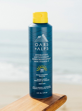Oars Alps-防汗防水保湿 广谱 SPF30/50 男士身体防晒喷雾177ml