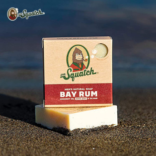 Bay 热带岛屿 Rum 天然清洁男士 140g Dr. 香皂洗手沐浴皂 Squatch