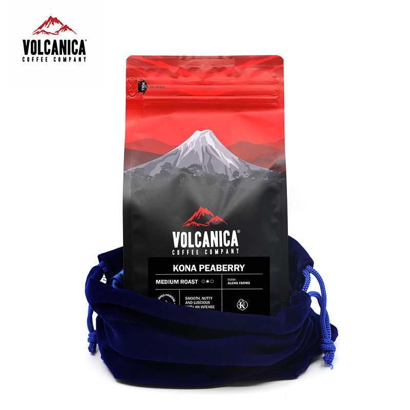 Volcanica-火山咖啡 Kona 科纳特级珍藏中度烘焙圆豆咖啡豆 453g
