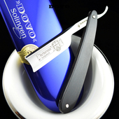 西班牙首 DOVO 碳钢直刃剃须刀乌木柄 德国杜沃 Barbarossa