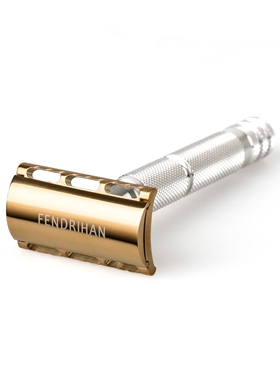 Fendrihan-限量版 全不锈钢 哑光黑色金色PVD涂层 双刃安全剃须刀