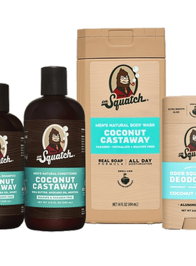 Dr. Squatch-Coconut Castaway椰子荒岛清爽男士身体清洁沐浴露