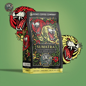 Coffee 白骨咖啡 苏门答腊 Bones 低酸度 重度深度烘焙咖啡豆340g