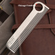 Chicago 胡须梳 梳子钛合金耐用手工按摩发梳男士 Comb 能用一生