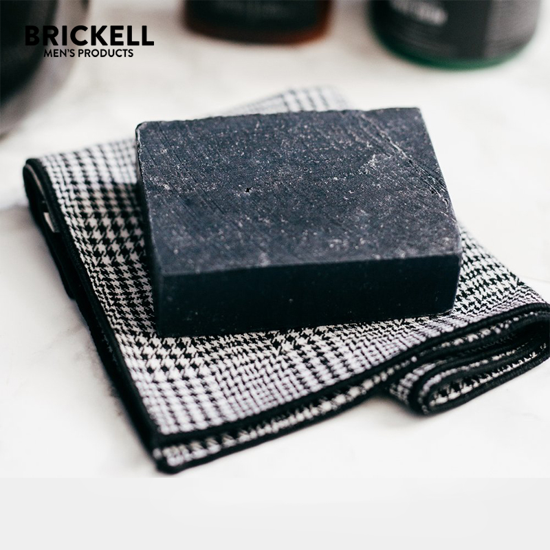 Brickell-Purifying Charcoal 清洁滋润保湿净化碳男士沐浴皂118g 美容护肤/美体/精油 男士须后水 原图主图