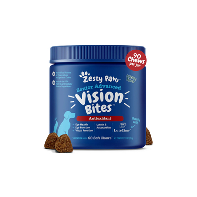 Zesty Paws-呵护狗狗眼部健康含虾青素胡萝卜素 老年犬视力矫正片