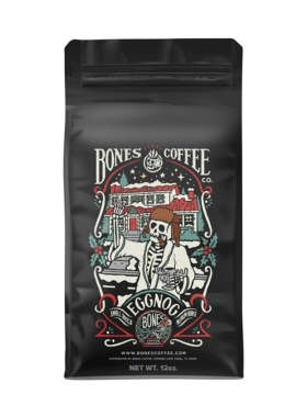 Bones Coffee-白骨咖啡 Eggnog 蛋奶酒 中度烘焙调味咖啡豆 350g